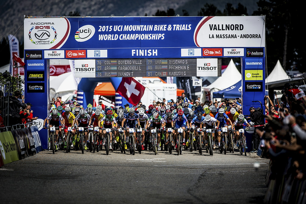 During the 2015 MTB World Championships, Vallnord, Andorra.
